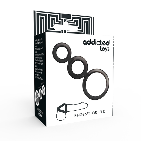 ADDICTED TOYS - PENISRING-SET - SMOKED