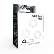 ADDICTED TOYS - C-RING SET DURCHSICHTIG