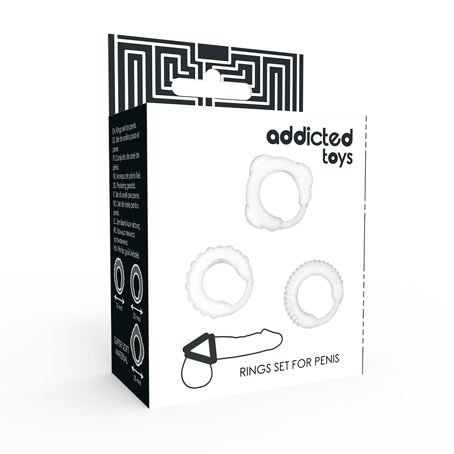 ADDICTED TOYS - C-RING SET DURCHSICHTIG