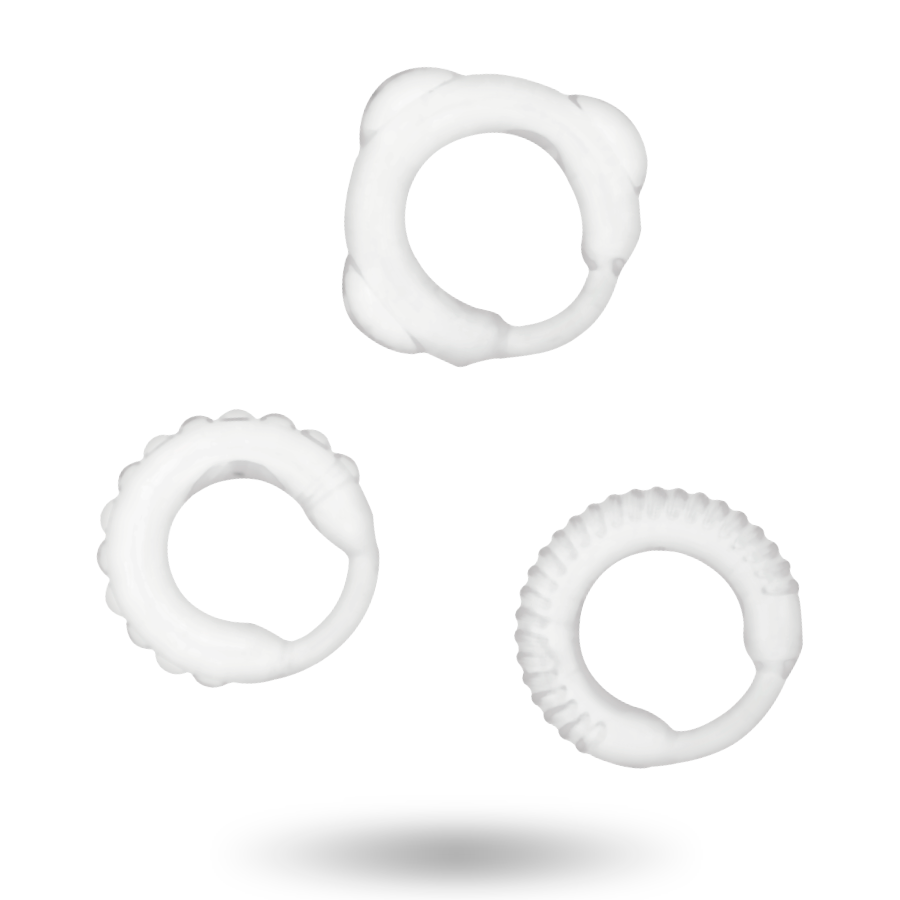 ADDICTED TOYS - C-RING SET DURCHSICHTIG