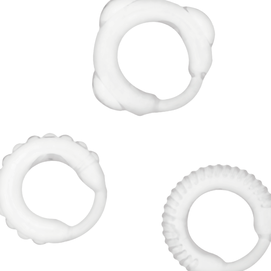 ADDICTED TOYS - C-RING SET DURCHSICHTIG