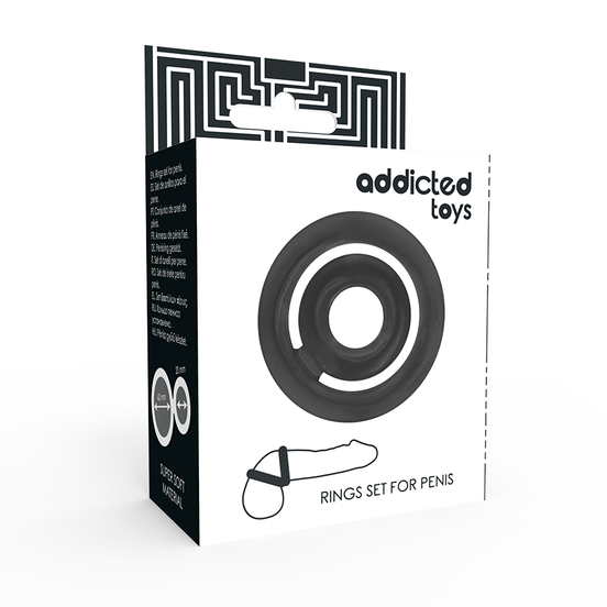 ADDICTED TOYS - POTENZ - C-RING PENIS BLACK