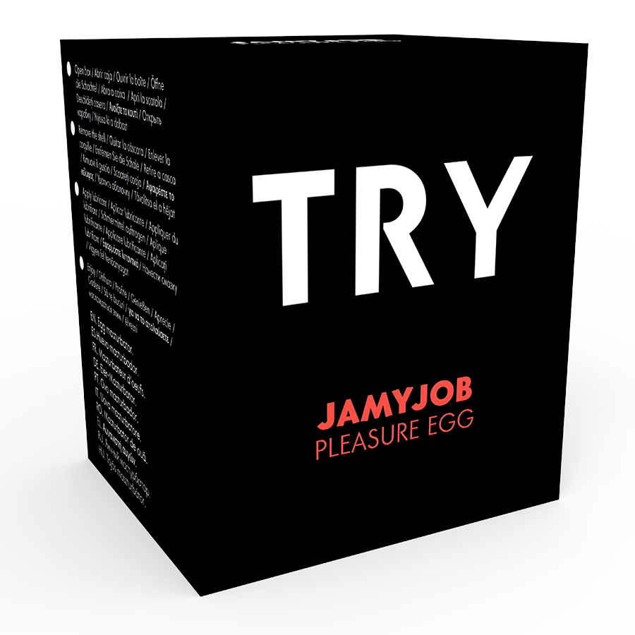 JAMYJOB - EGG MASTURBATOR SCHWARZE VERSION DISKRET