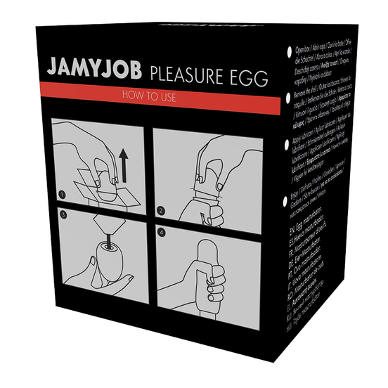 JAMYJOB - EGG MASTURBATOR SCHWARZE VERSION DISKRET