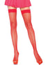 LEG AVENUE - NYLON FISHNET THIGH HIGHS RED