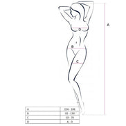 PASSION - FRAU BS062 ROTER BODYSTRUMPF EINHEITSGRÖSSE