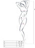 PASSION - WOMAN BS062 WHITE BODYSTOCKING ONE SIZE