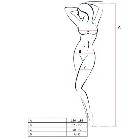 PASSION - WOMAN BS054 RED BODYSTOCKING ONE SIZE