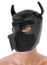 DARKNESS – HUNDEMASKE AUS NEOPREN MIT ABNEHMBAREM MAULKORB L