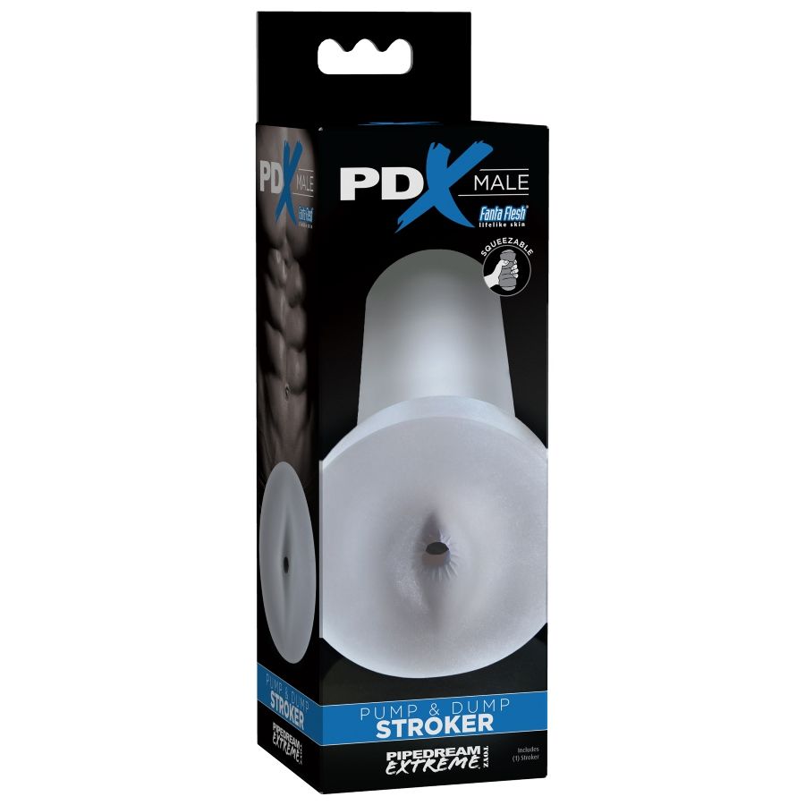 PDX Männlich – Pump-and-Dump-Masturbator – Transparent