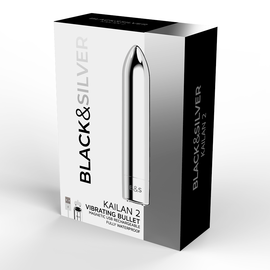 BLACK&SILVER - KAILAN 2 SILBER VIBRIERENDES MAGNETGESCHOSS