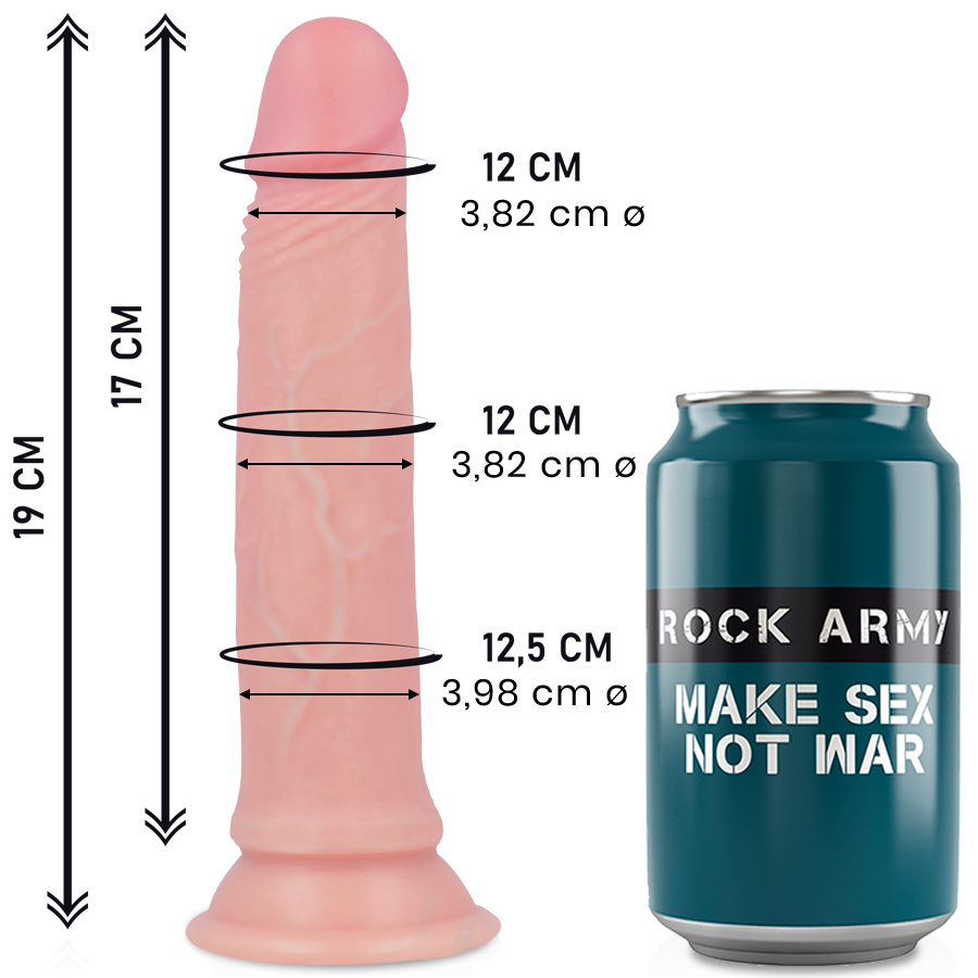 ROCKARMY - ROCKARMY FLÜSSIGSILIKON PREMIUM AVENGER REALISTISCH 19 CM -O- 3,98 CM