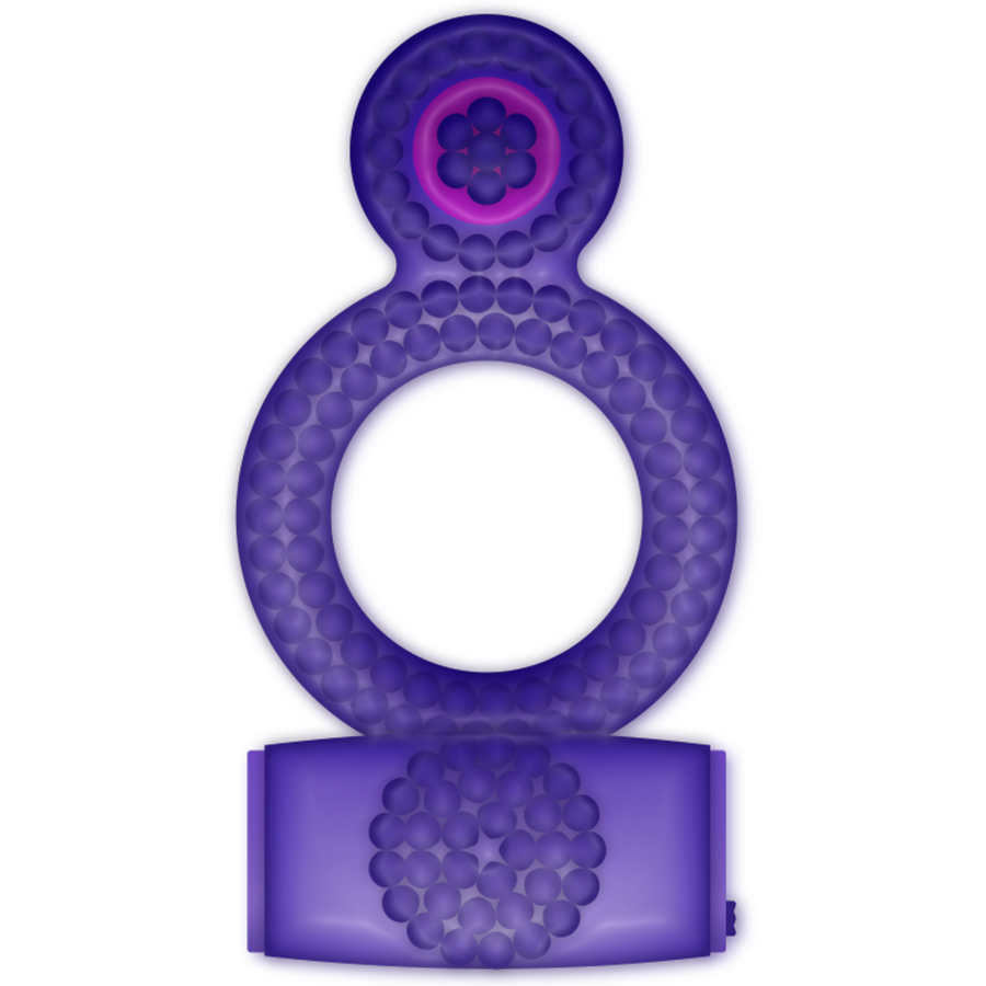 CASUAL LOVE - VIBRIERENDER DOPPELGENUSS-RING VIOLETT