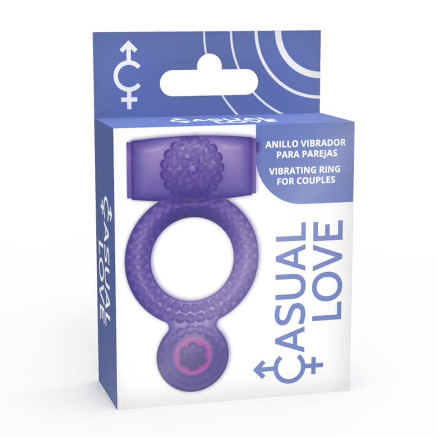 CASUAL LOVE - VIBRIERENDER DOPPELGENUSS-RING VIOLETT