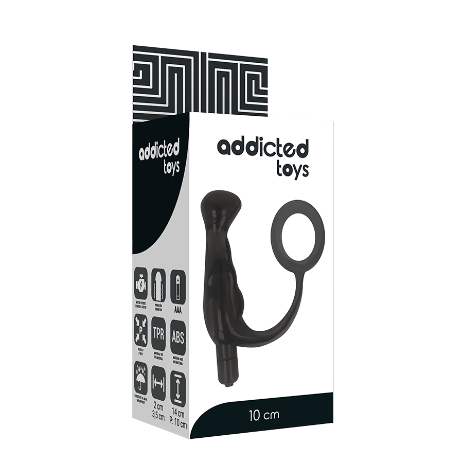 ADDICTED TOYS - Sensory Device PROST TICO BLACK 10 CM