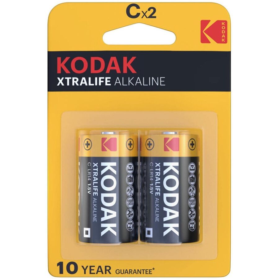 KODAK - XTRALIFE ALKALINE BATTERIEN C X 2 STÜCK