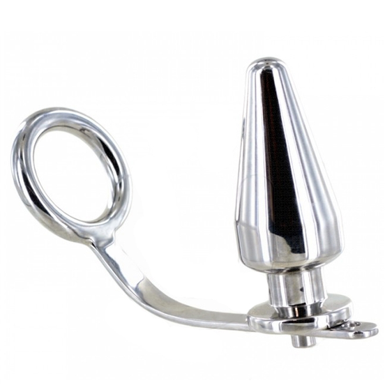 METAL HARD - STAHLRING MIT ANUSPLUG 45 X 50 MM