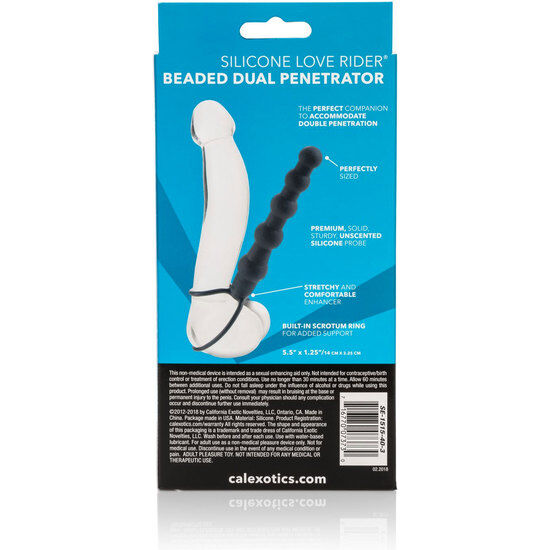 CALEXOTICS - DUAL PENETRATOR PERLENBESETZT SCHWARZ