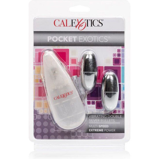 CALEXOTICS – VIBRIERENDE BULLETS SILBER-DUO
