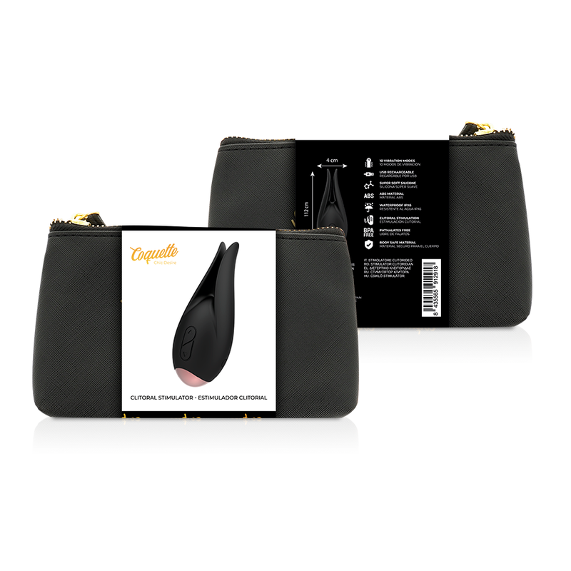 COQUETTE CHIC DESIRE - KLITORISSTIMULATOR SCHWARZ / GOLDENE BLUME