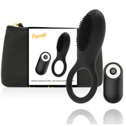 COQUETTE CHIC DESIRE - Intimate Wellness Ring REMOTE CONTROL RECHARGEABLE BLACK/ GOLD