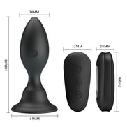 MR PLAY - ANALPLUG MIT VIBRATION SCHWARZ FERNBEDIENUNG