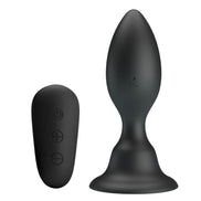MR PLAY - ANALPLUG MIT VIBRATION SCHWARZ FERNBEDIENUNG