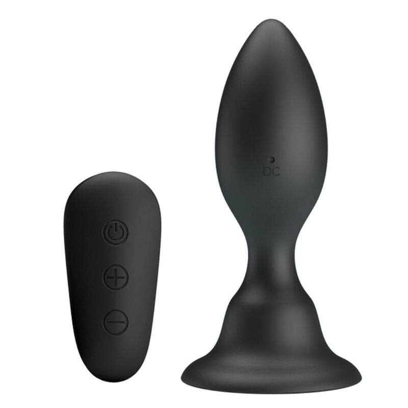 MR PLAY - ANALPLUG MIT VIBRATION SCHWARZ FERNBEDIENUNG