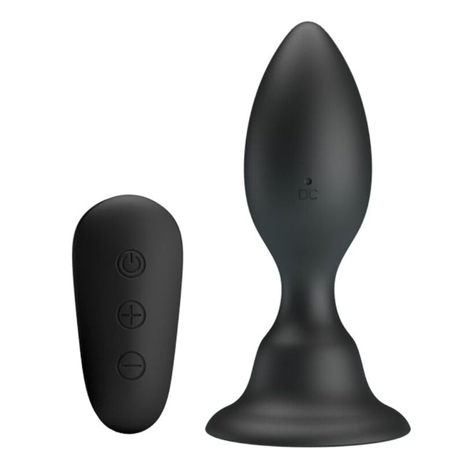 MR PLAY - ANALPLUG MIT VIBRATION SCHWARZ FERNBEDIENUNG