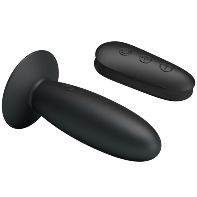 MR PLAY - ANALPLUG MIT VIBRATION SCHWARZ FERNBEDIENUNG