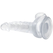 BAILE - REALISTISCHES Wellnessgerät MIT SAUGNAPF UND HODEN 16,7 CM TRANSPARENT
