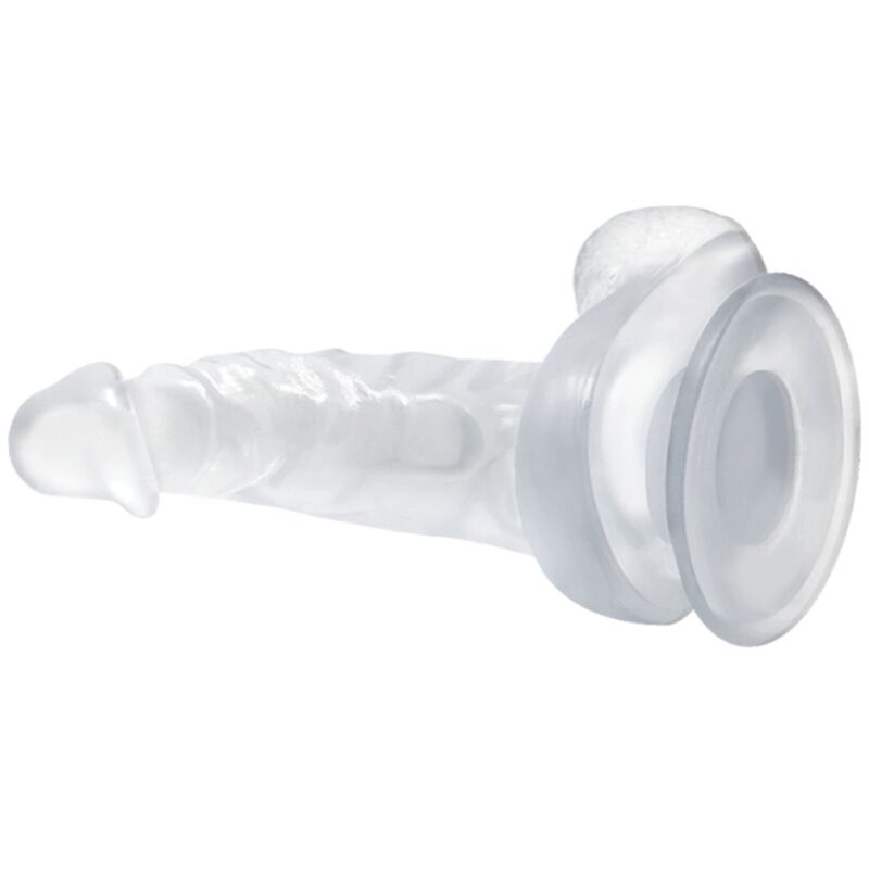 BAILE - REALISTISCHES Wellnessgerät MIT SAUGNAPF UND HODEN 16,7 CM TRANSPARENT