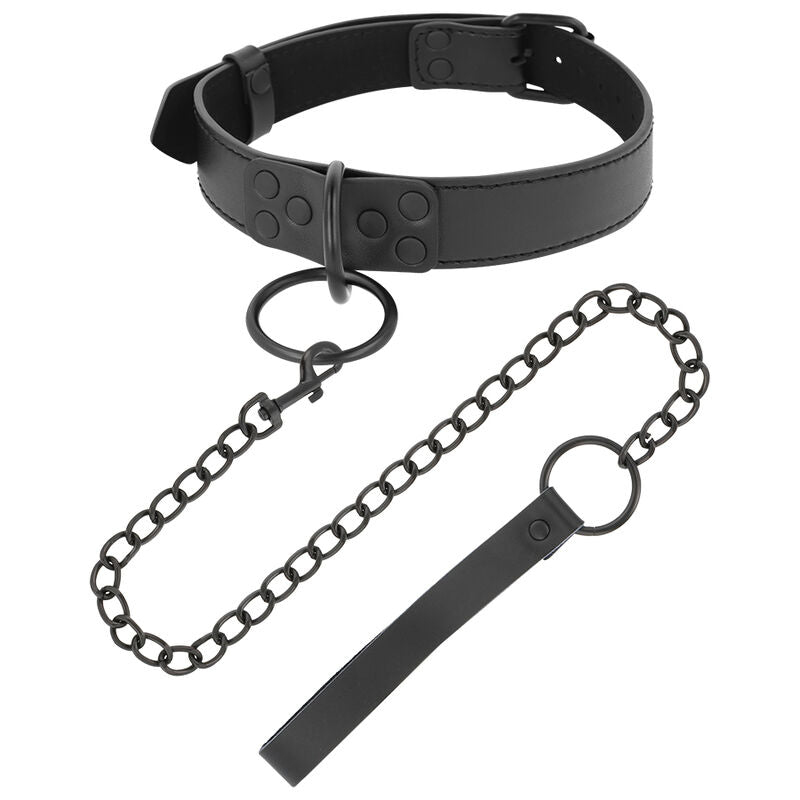 Dunkelheit – schwarze Halskette mit Kette