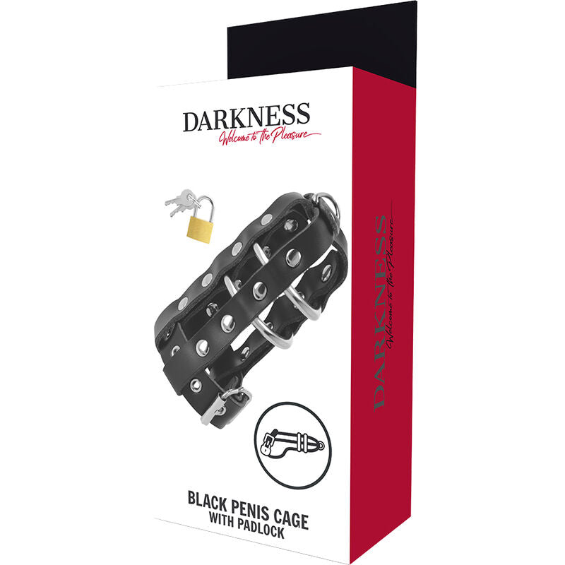 DARKNESS - KEUSCHHEITSGÜRTEL AUS LEDER MIT SCHLOSS