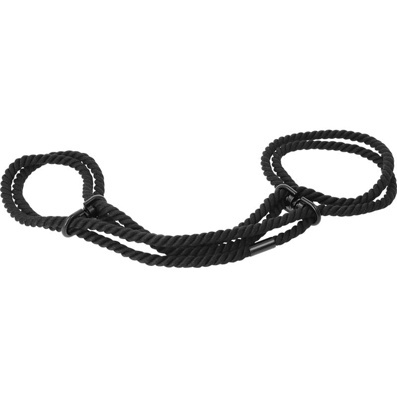 DARKNESS – 100% BAUMWOLLE SEILHANDSCHELLEN ODER FUSSHANDSCHELLE