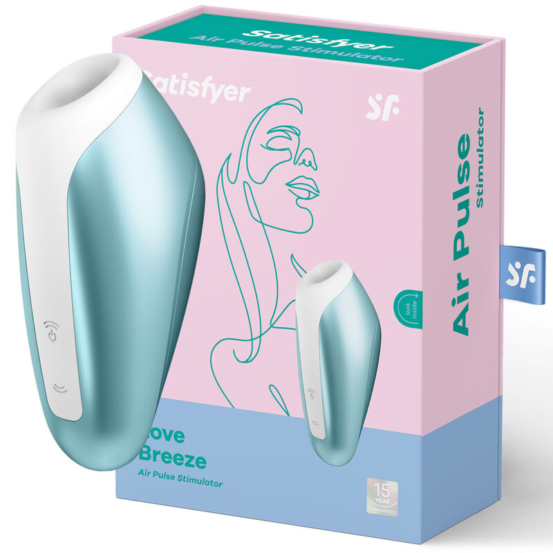 SATISFYER - LOVE BREEZE SAUGWELLENVIBRATOR EISBLAU