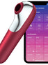 SATISFYER - DUAL LOVE Sensory Device AND SUCTIONER WITH PULSED AIR RED