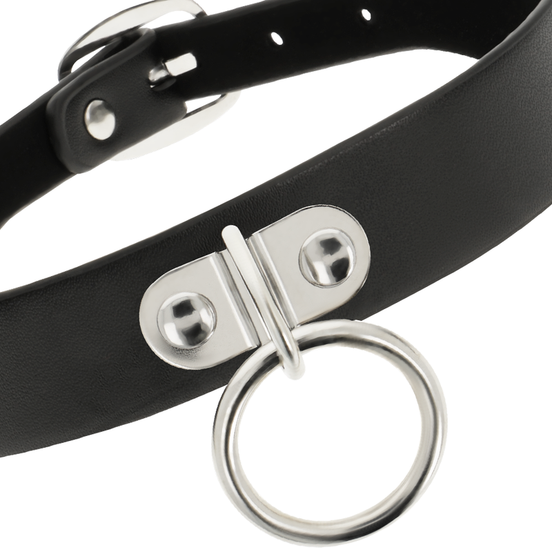 KOKETTE CHIC BEGIERDE - VEGANES LEDER HALSKETTE FRAU FETISCH ACCESSOIRE