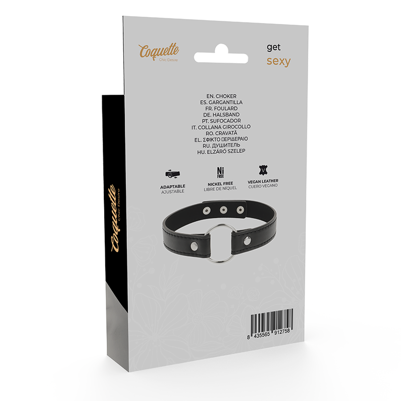 COQUETTE CHIC DESIRE – VEGANE LEDERHALSKETTE DAMENACCESSOIRE