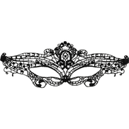 COQUETTE CHIC DESIRE - SPITZENMASKE SCHWARZ