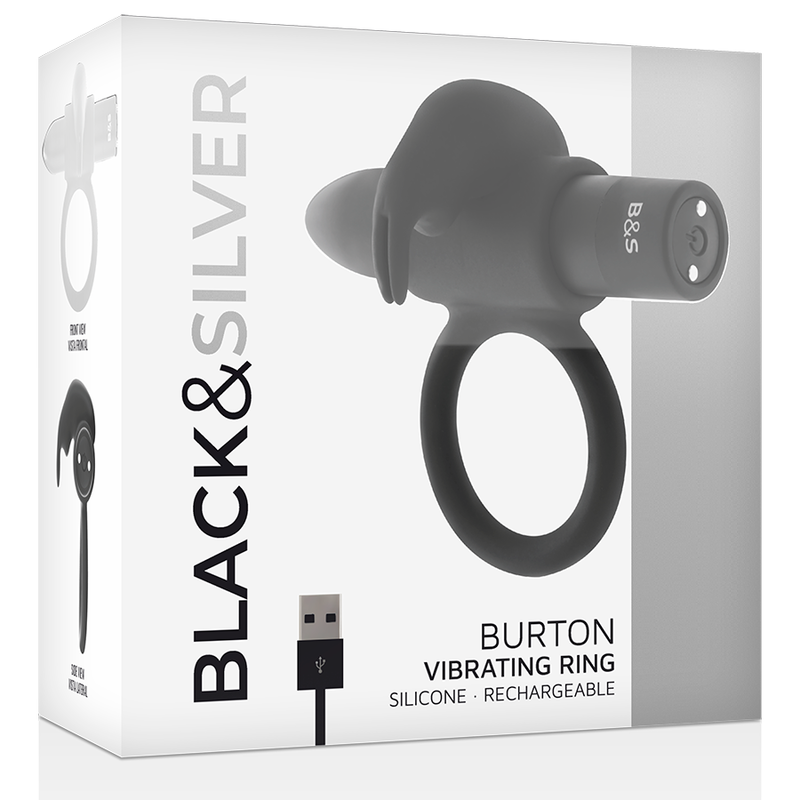 SCHWARZ&SILBER - BURTON RING 10 VIBRATIONSEINSTELLUNGEN SCHWARZ