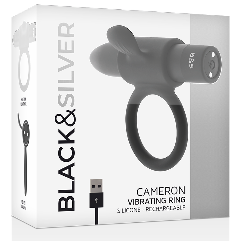 SCHWARZ&SILBER - CAMERON BLACK AUFLADBARER RING