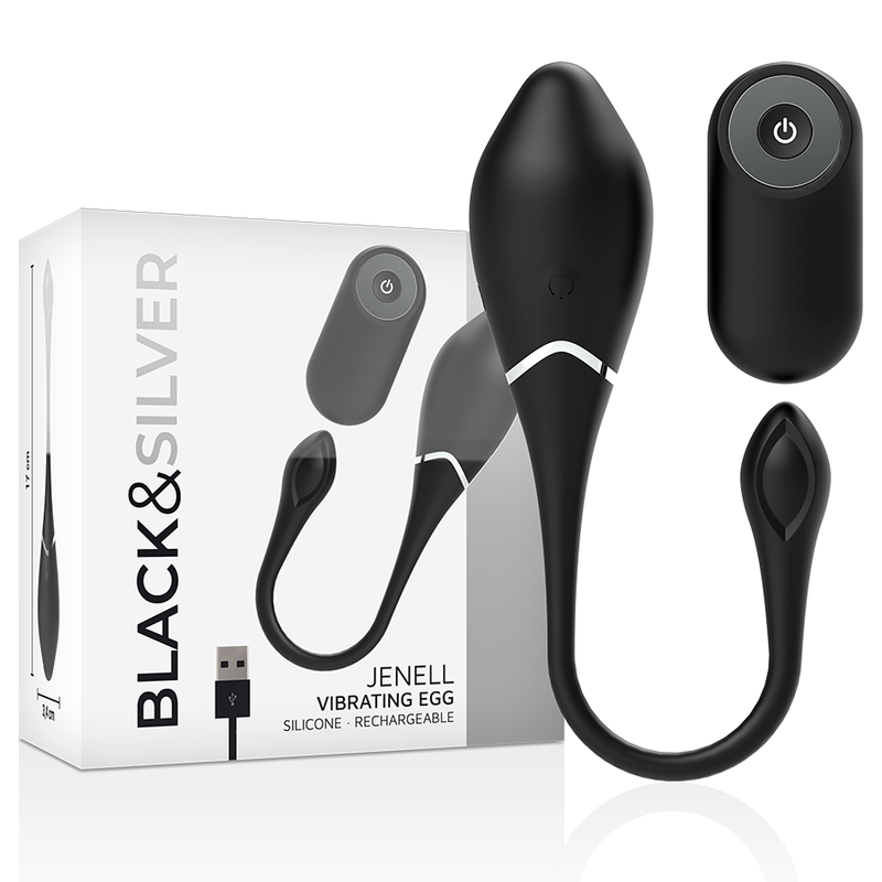 BLACK&SILVER - JENELL WIEDERAUFLADBARES VIBRIERENDES EI
