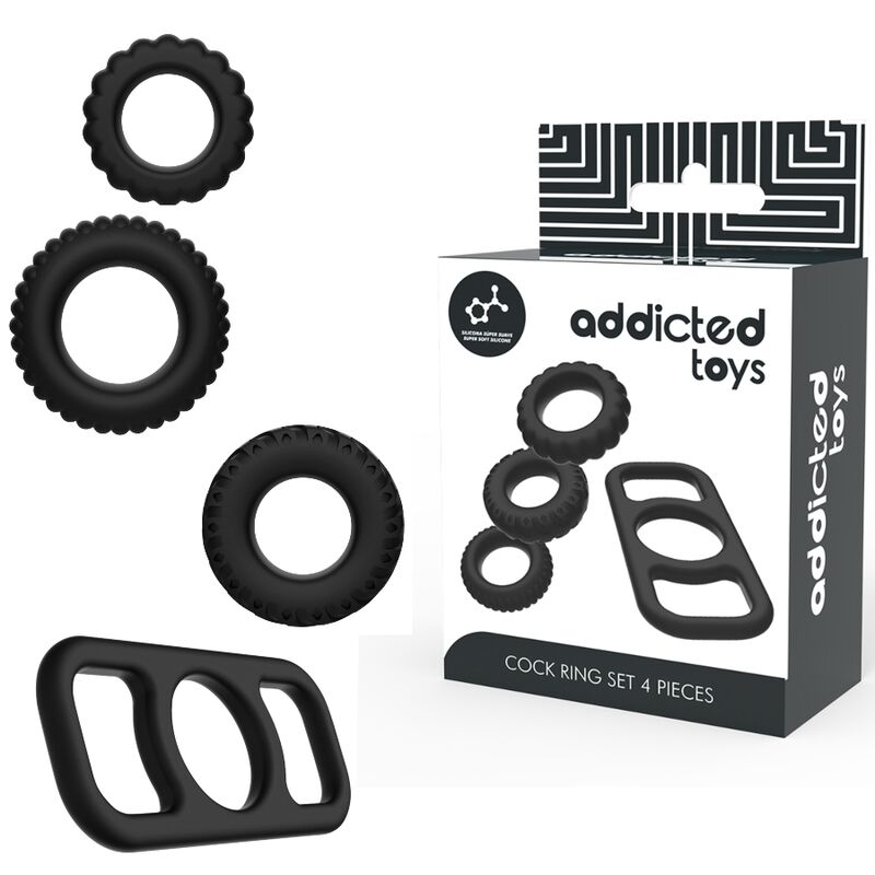 ADDICTED TOYS - Intim-Wellness-Ring-SET 4-teilig