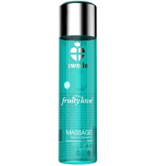 SWEDE - FRUITY LOVE WÄRMENDES MASSAGEÖL SCHWARZE JOHANNISBEERE UND LIMETTE 60 ML
