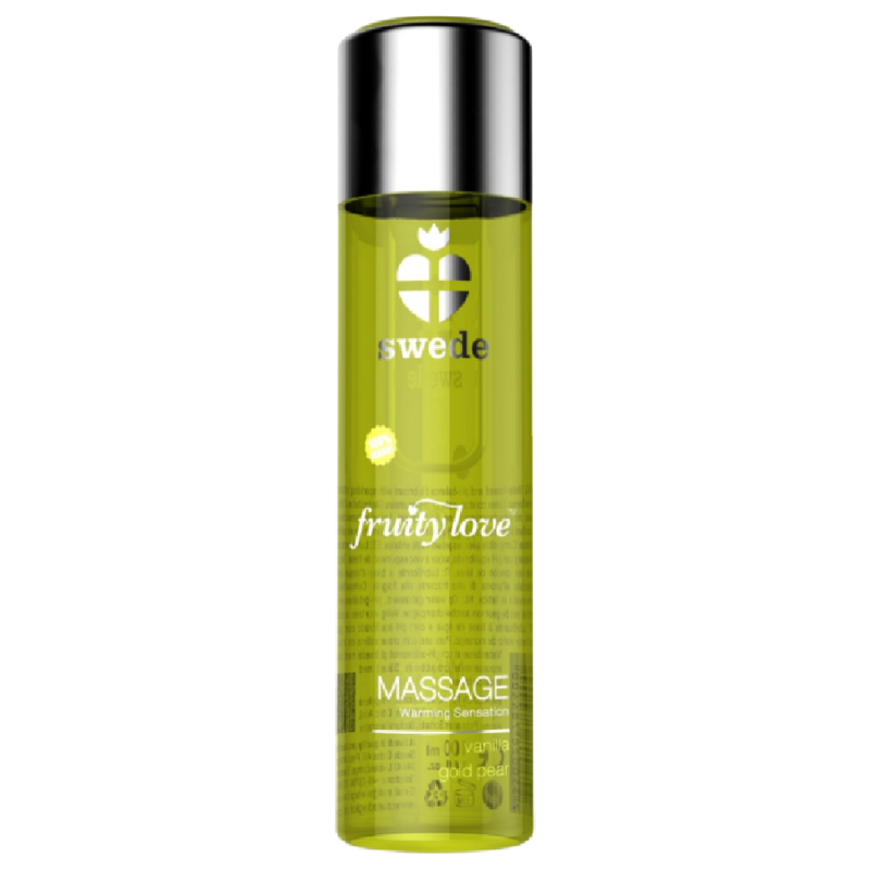 SWEDE - FRUITY LOVE WÄRMENDES MASSAGEÖL VANILLE UND GOLDBIRNE 120 ML