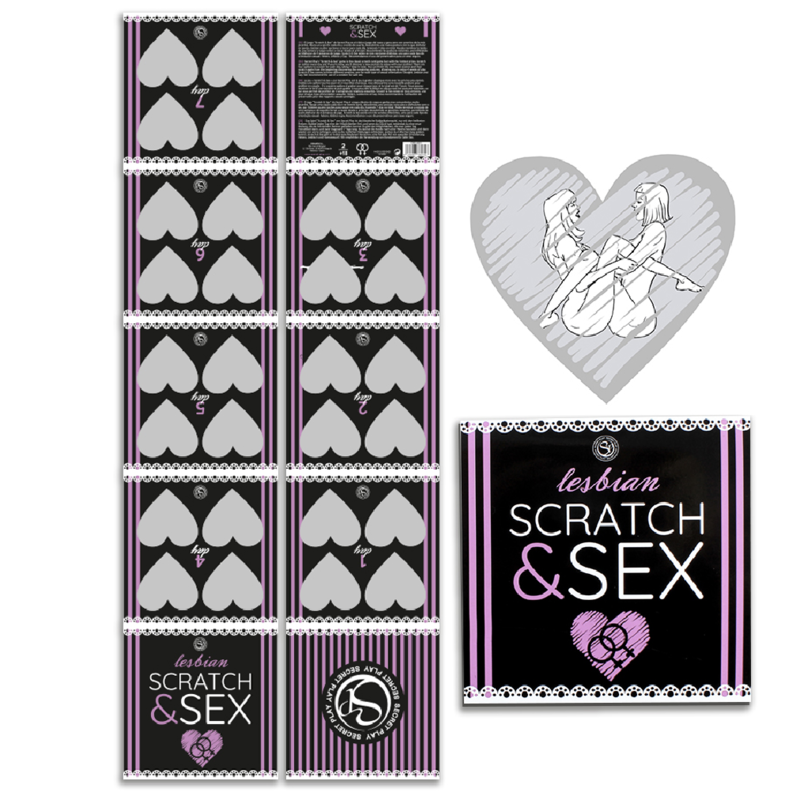 Scratch & Reveal Position Game — Lesbian Couples Edition