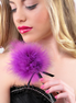 SECRETPLAY - PINK PURPLE MARABOU DUSTER