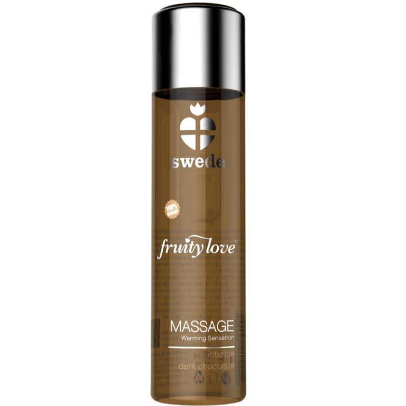 SWEDE - FRUITY LOVE WÄRMENDES MASSAGEÖL INTENSIVE DUNKLE SCHOKOLADE 120 ML