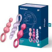 SATISFYER - ANALPLUG-SET 3-TLG. TRICOLOR
